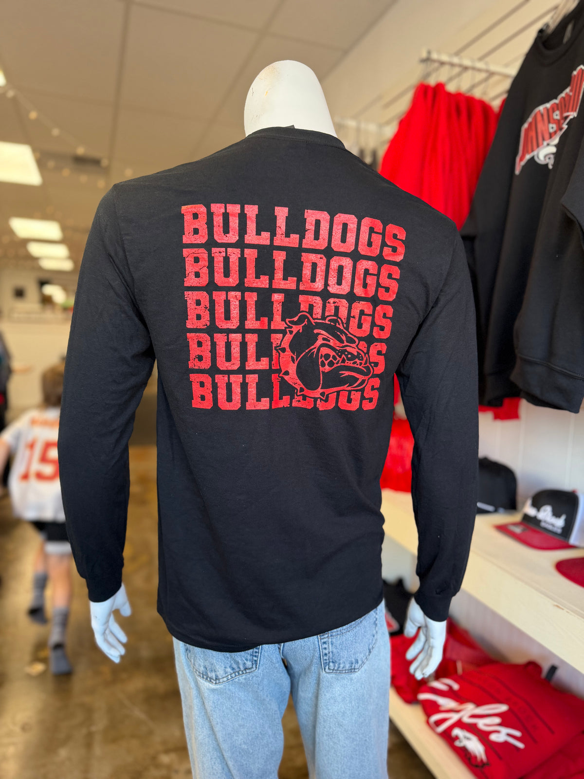 Bulldogs x 5 L/S Gildan Tee