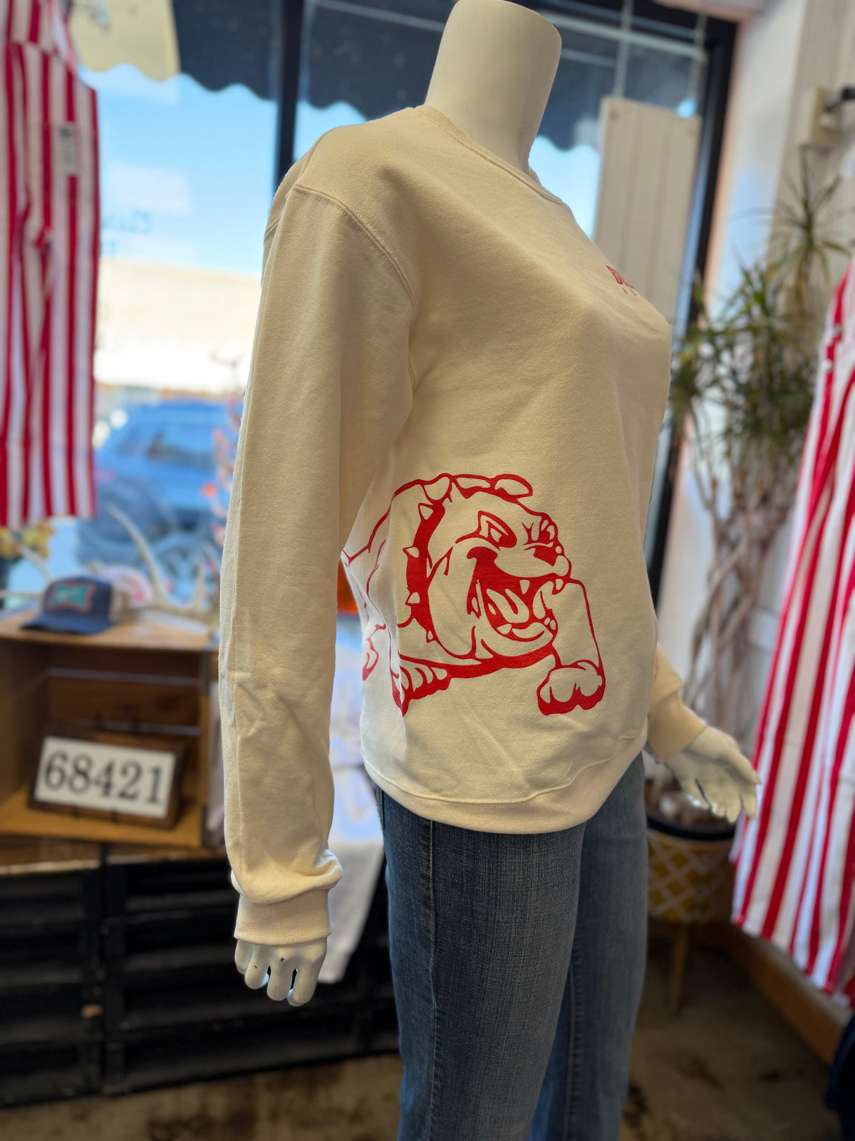 Side Bulldog Port & CO. Crewneck