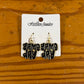 Black and Gold Game Day Earrings