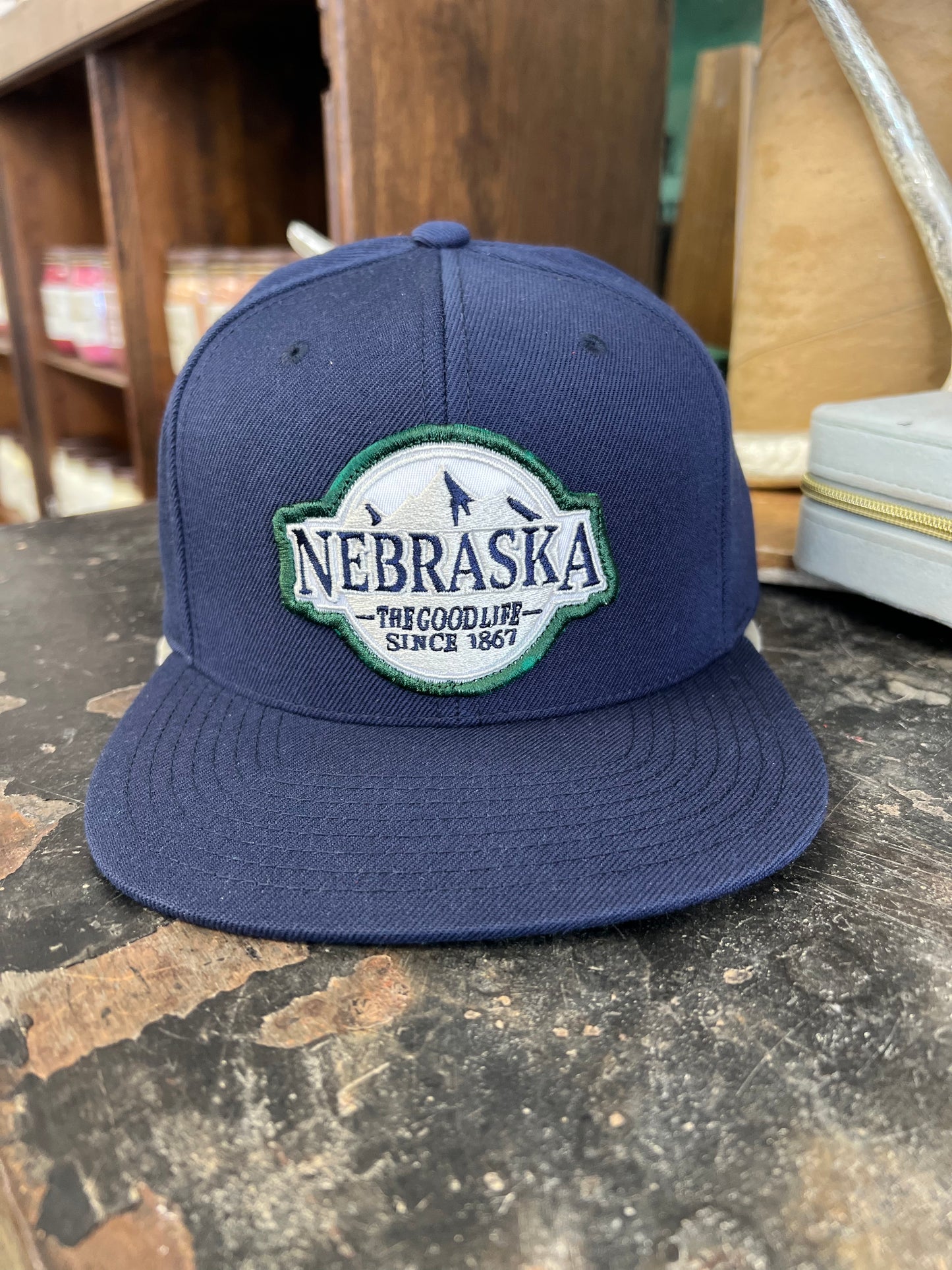 Busch Nebraska Patch Flat Bill Snapback Hat