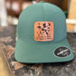 It's Rude To Point Leather Patch Flexfit Hat