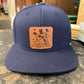 It's Rude To Point Leather Patch Flatbill Hat