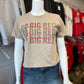 Triple Go Big Red Crop Tee