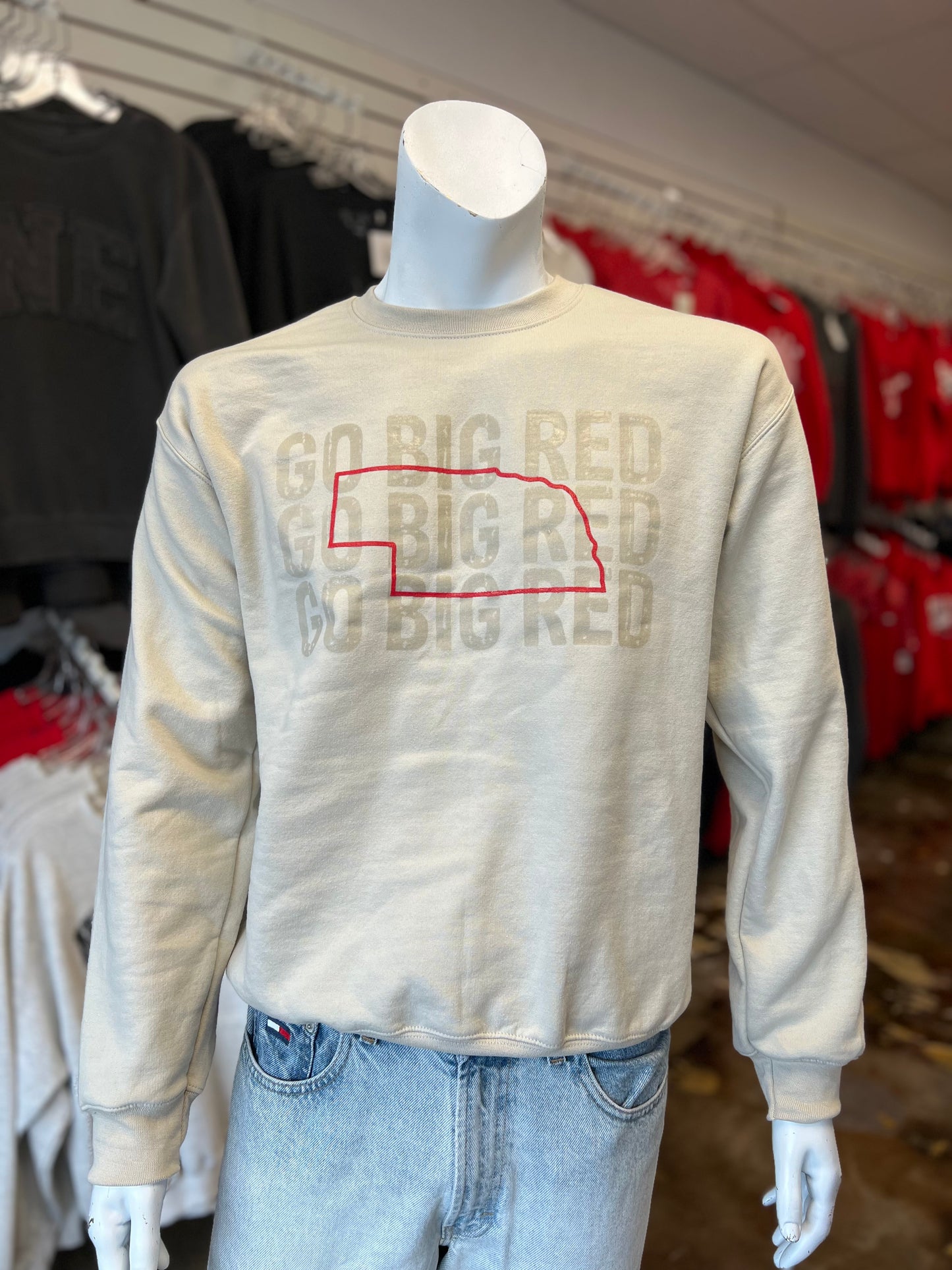 Triple Go Big Red Crewneck