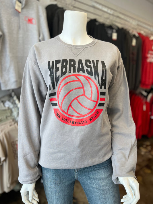 NE The Volleyball State Crewneck