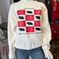 Checkered NE The Volleyball State Crewneck