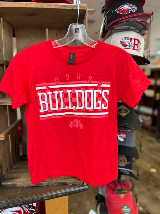 Bulldog Checkered/Puff Tee Youth