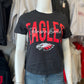 Eagles Overlay Crop Top Tee