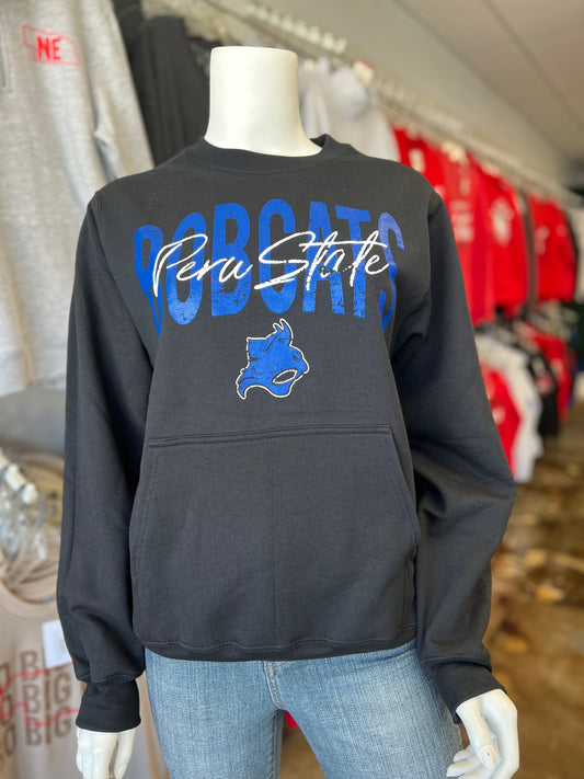 PSC Bobcats Overlay Pocket Crewneck