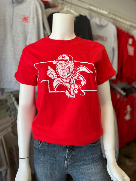 NE Football Corn Cob Gildan Tee