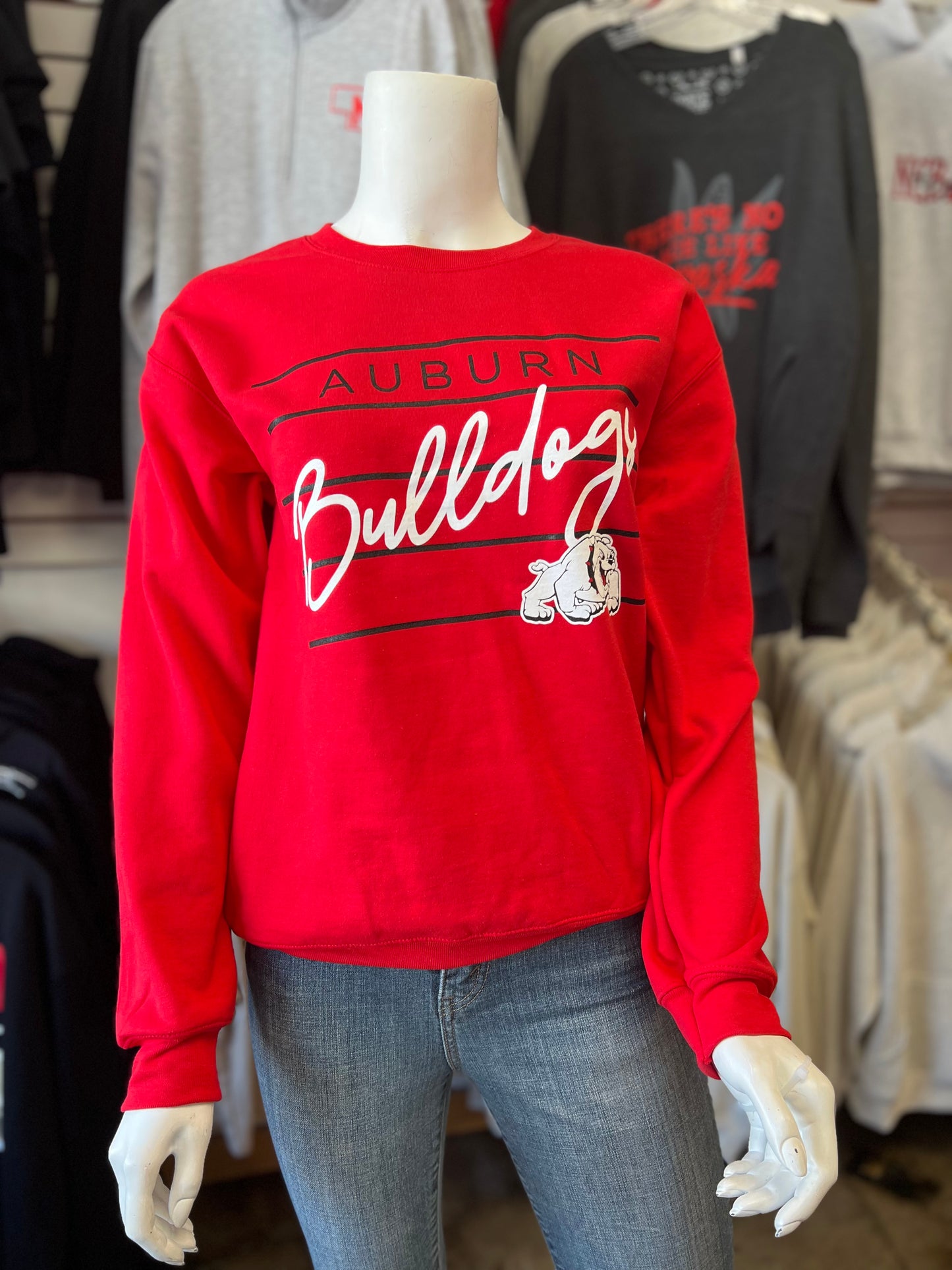 Bulldogs Line Design Crewneck