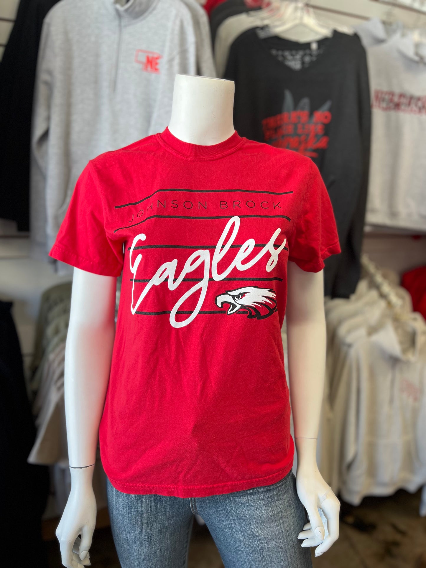 Johnson-Brock Eagles Line Design CC Tee