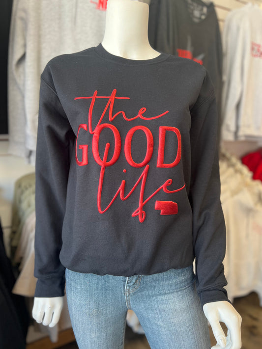 Metallic Puff The Good Life Crewneck