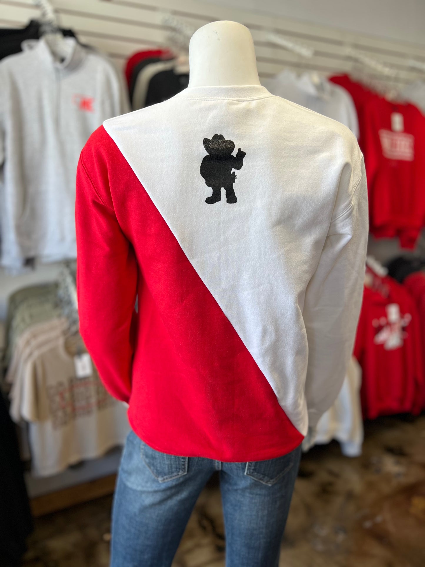 Talk Herbie To Me Diagonal Slant Crewneck