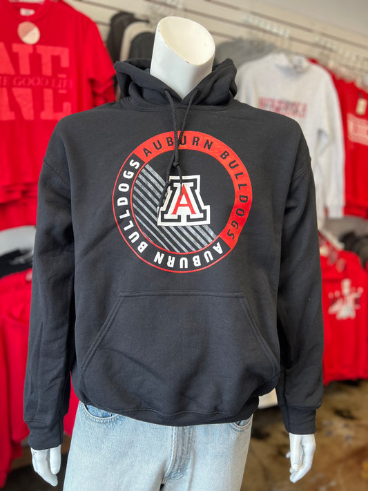 Bulldogs Faded Circle Design Hoodie Youth