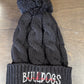 Auburn Bulldogs Overlay Beanie With Pom