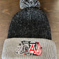 Bulldog Collage Beanie With Pom