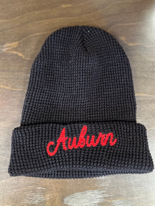 Auburn Chain Stitch Beanie
