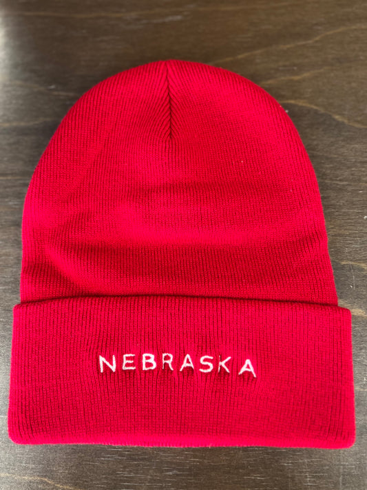 Nebraska Red Beanie