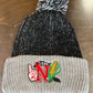 Nebraska Collage Beanie With Pom