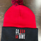 Go Red Or Go Home Beanie With Pom