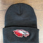 Johnson Brock Black Beanie with Eagle