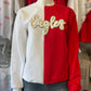 Split Color Eagles Crewneck