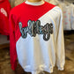 Color Split Slant Bulldog Crewneck