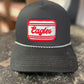 Eagles Script Patch Black Rope Hat