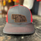 NE State Corn Cob Leather Patch Hat