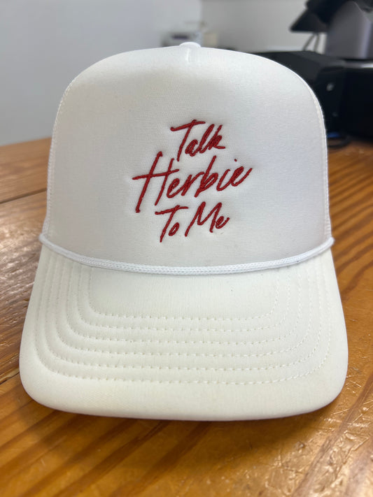 Talk Herbie To Me White Rope Hat