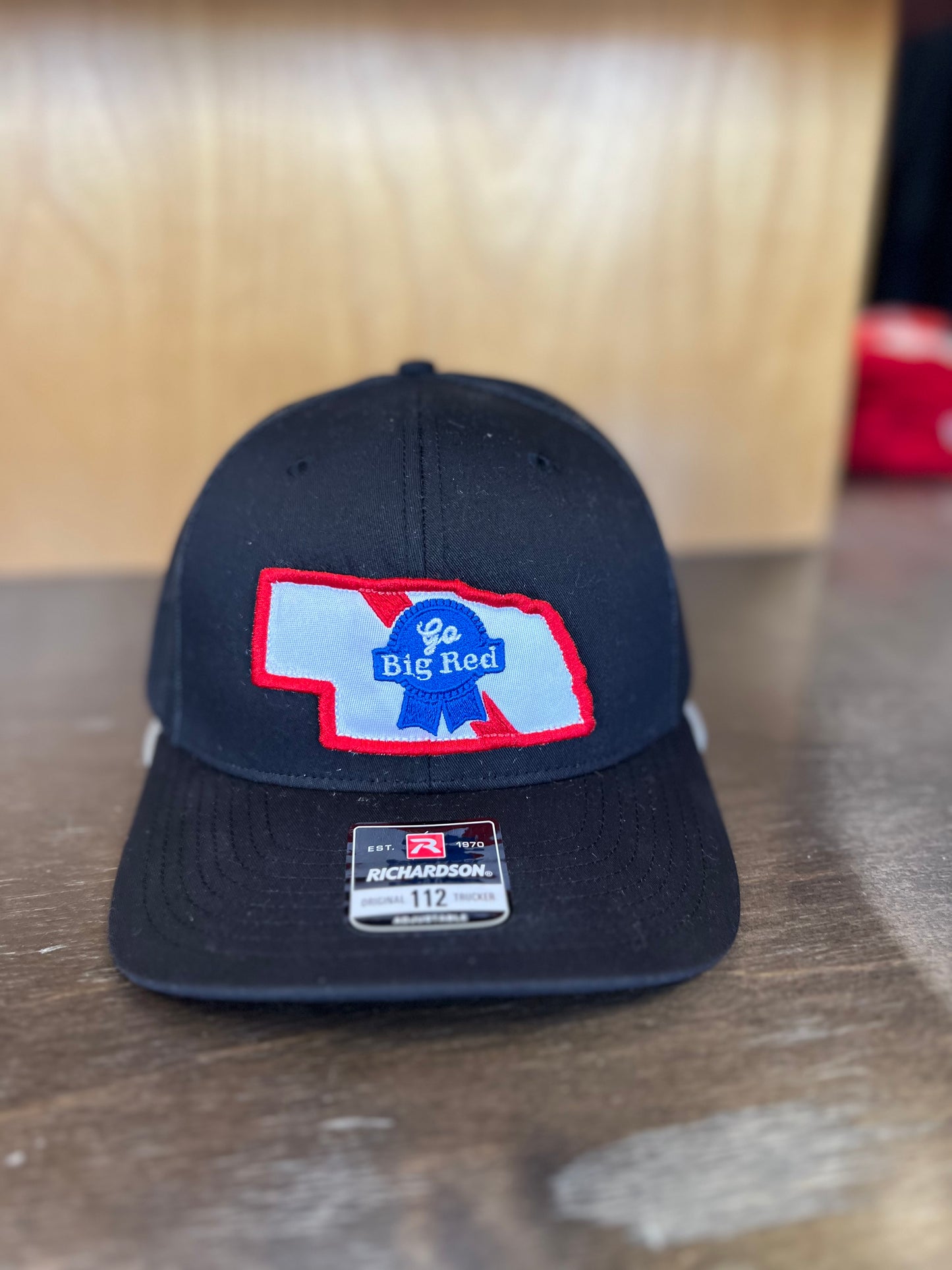 Go Big Red Nebraska State Patch Hat