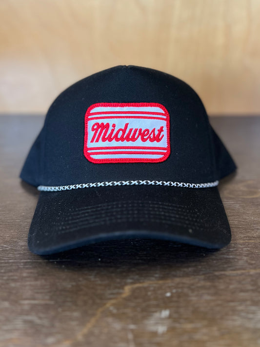 Midwest Script Patch Rope Hat