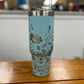 Turquoise Flower Tumbler