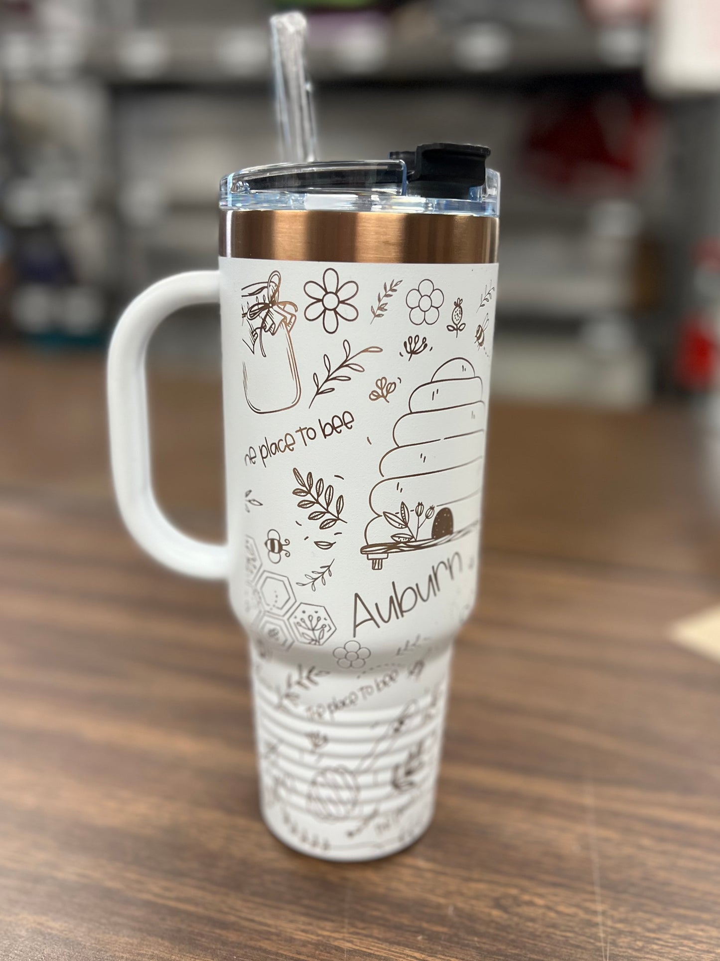 Auburn The Place To Bee Tumbler