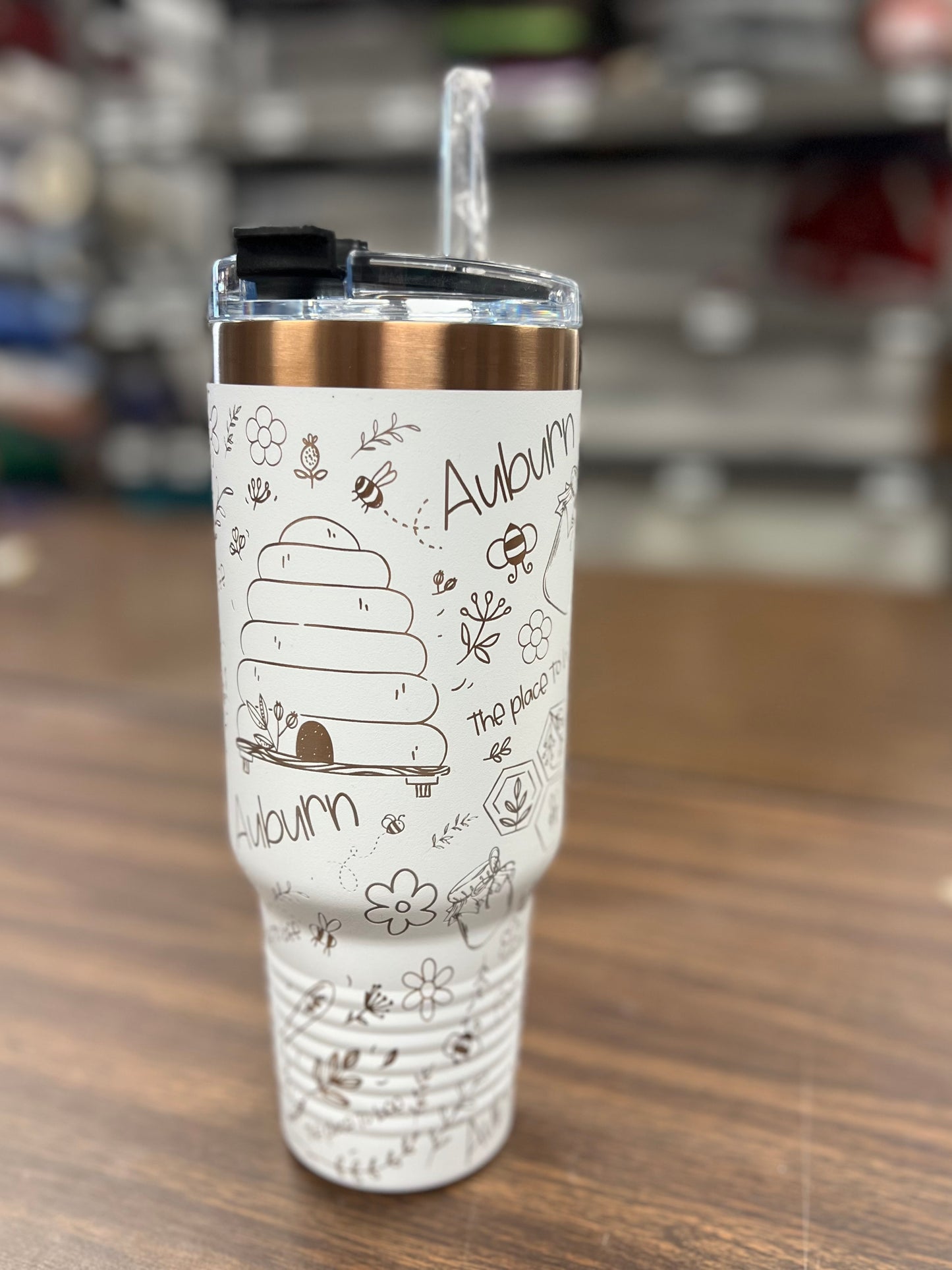 Auburn The Place To Bee Tumbler