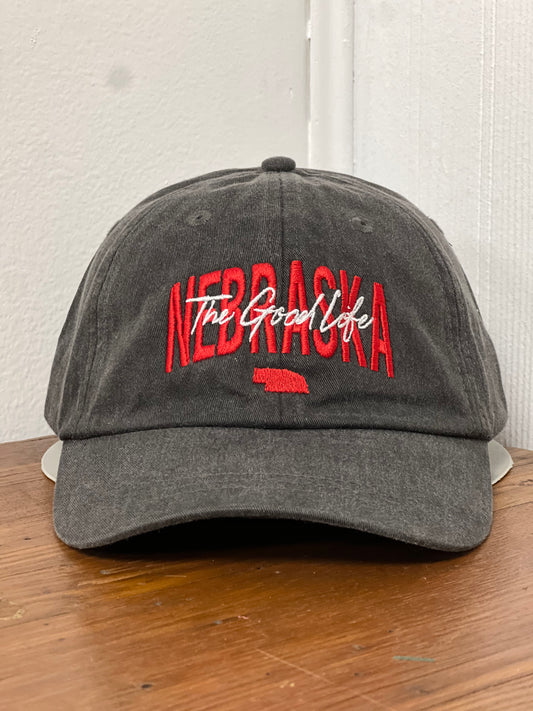 Nebraska The Good Life Overlay Hat