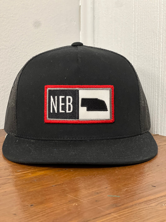 NEB Square Patch Hat
