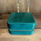 Small Travel Jewelry Case - Green Velvet