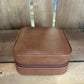 Small Travel Jewelry Case - Brown Leatherette