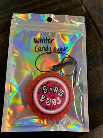 Burn Book Mini Car Freshner - Winter Candy Apple