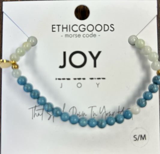 EthicGoods Morse Code Bracelet - Joy