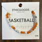 EthicGoods Morse Code Bracelet - Basketball