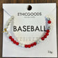 EthicGoods Morse Code Bracelet - Baseball