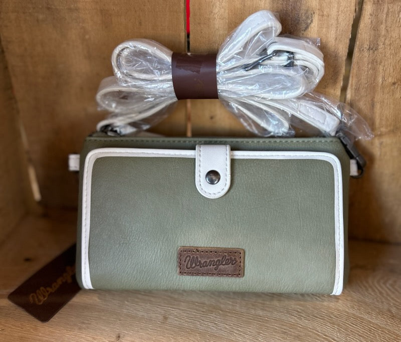 Wrangler Leather Mini Crossbody Purse