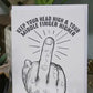 Middle Finger Card