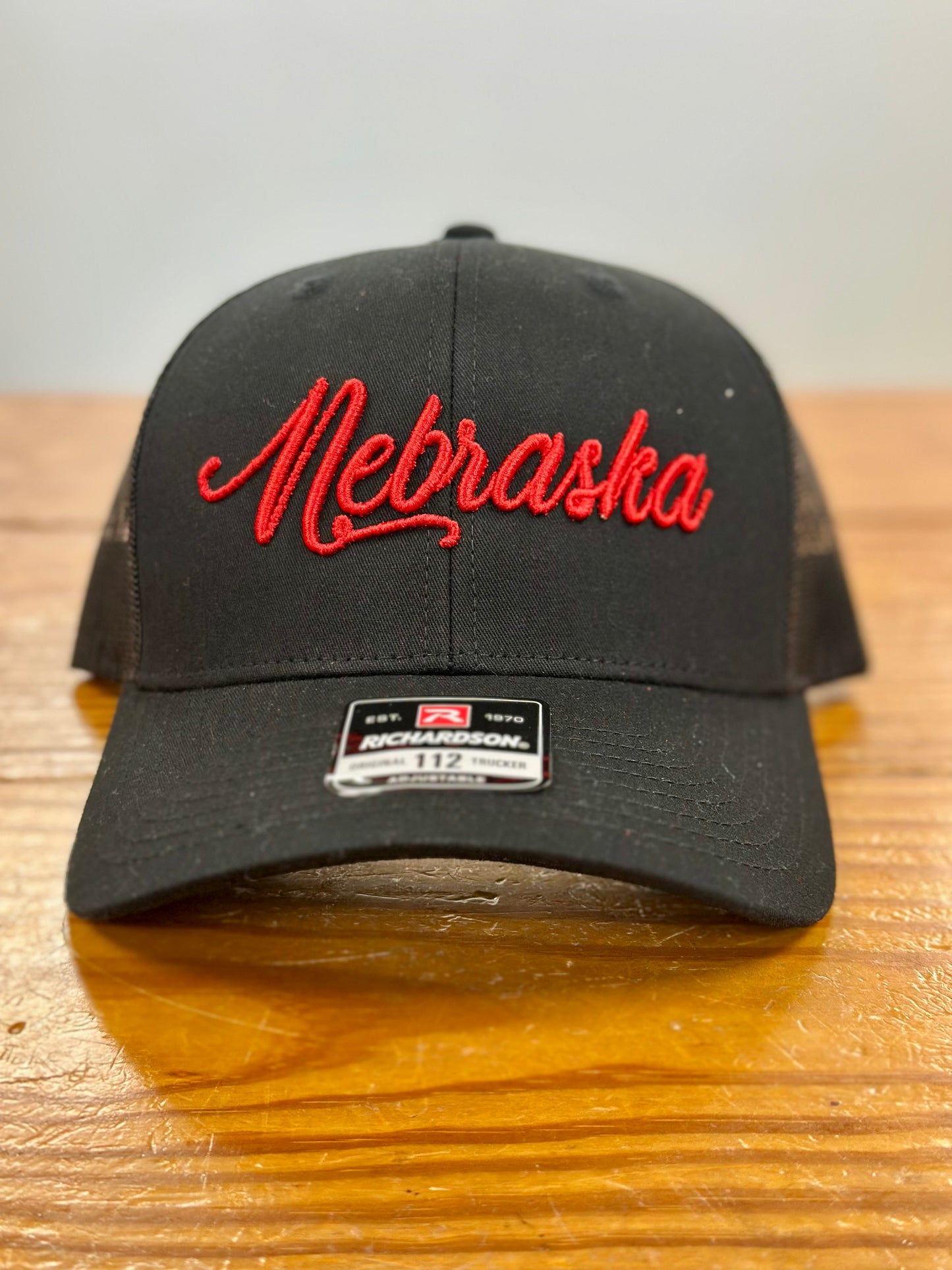 Script Nebraska 3D Puff Trucker Hat