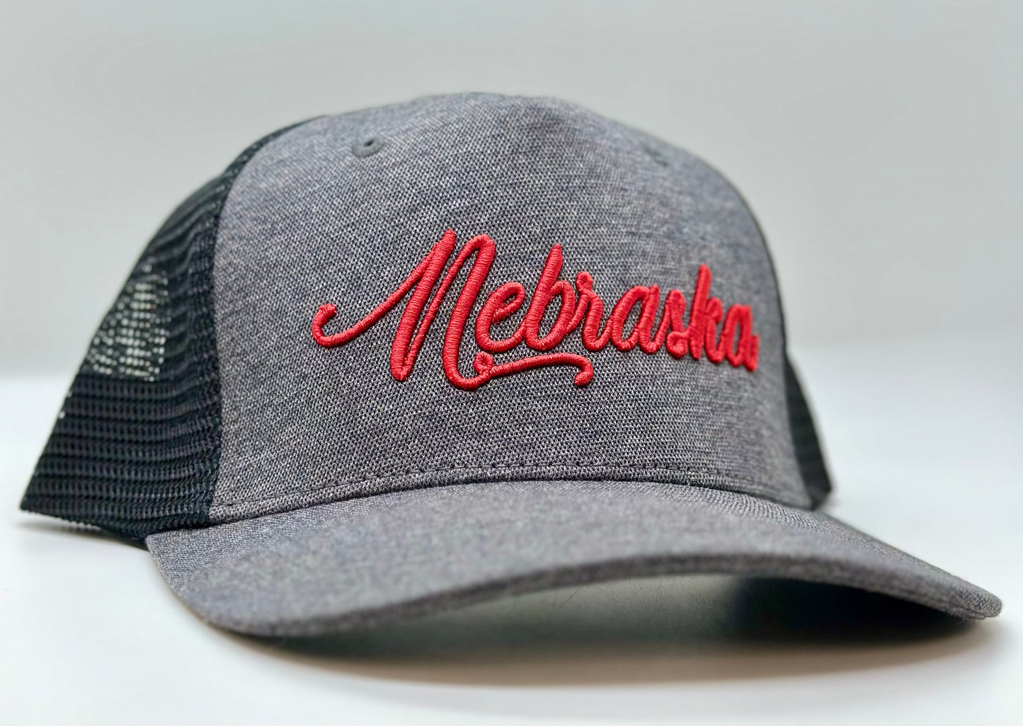 Script Nebraska 3D Puff 5 Panel Trucker Hat