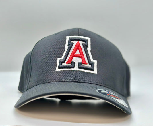 3 Color Auburn A Puff Fitted S/M Hat