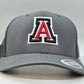 3 Color Auburn A Puff Trucker Hat